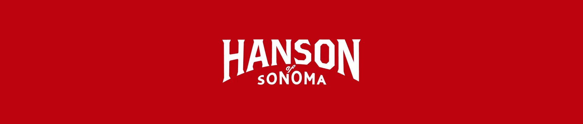 Hanson of Sonoma brand identity logo banner